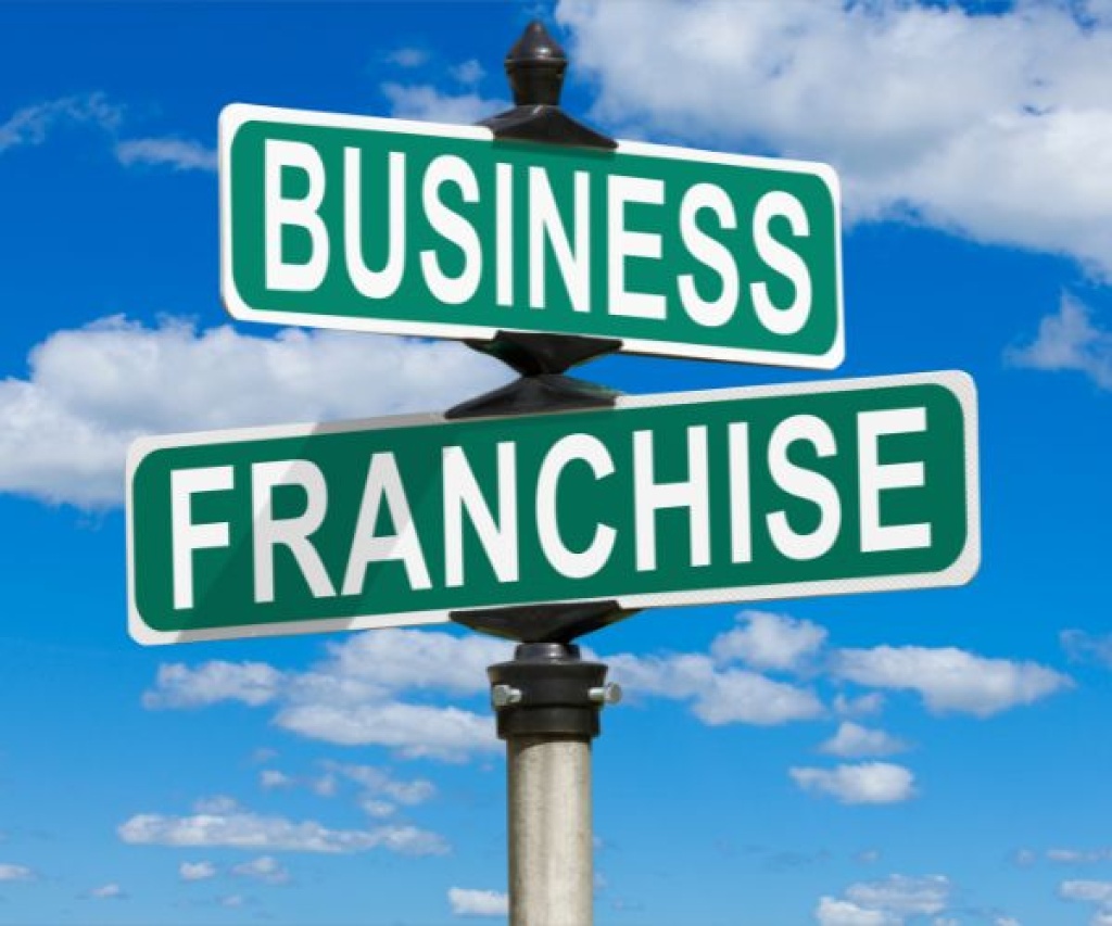Street signs reading Business and Franchise